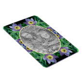 Paarse Pasque Flowers Creëer Uw eigen foto Magneet (Rechterzijde)
