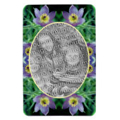 Paarse Pasque Flowers Creëer Uw eigen foto Magneet (Verticaal)