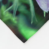 Paarse Pasque Flowers Lijst Creëer Uw eigen foto Fleece Deken (Hoek)