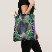 Paarse Pasque Flowers Lijst Creëer Uw eigen foto Tote Bag (Dichtbij)
