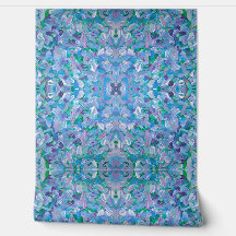 Paarse Passie Abstracte Kunst Peel & Stick