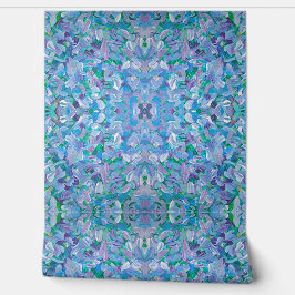 Paarse Passie Abstracte Kunst Peel & Stick Behang