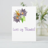 Paarse Passie Bedankkaart (Staand voorkant)