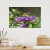 Paarse Passie Bloem Natuur Poster (Keuken)