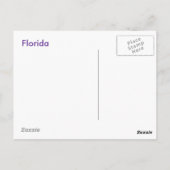 Paarse Passie Briefkaart (Achterkant)