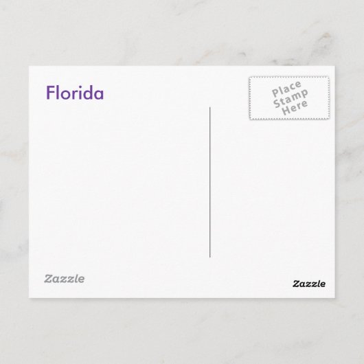 Paarse Passie Briefkaart (Achterkant)