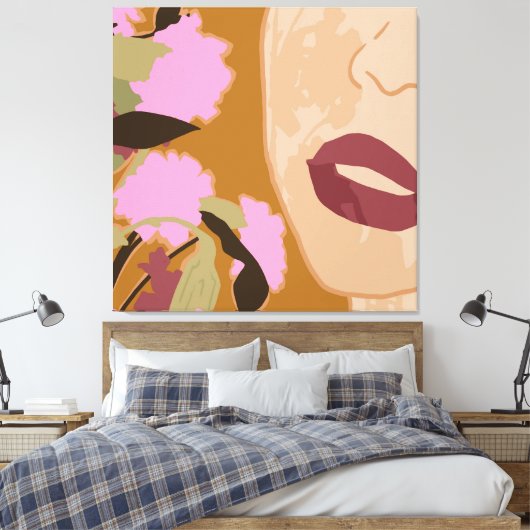 Paarse Passie Canvas Afdruk (Insitu (Slaapkamer))