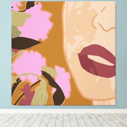 Paarse Passie Canvas Afdruk (Insitu (Houten vloer))