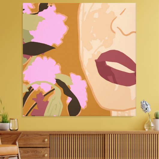 Paarse Passie Canvas Afdruk (Insitu (Woonkamer))