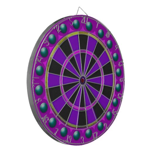 Paarse Passie (Dartboard) Dartbord (Voorkant Links)