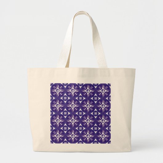 Paarse Passie de Eerste Grote Tote Bag (Voorkant)