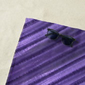 Paarse passie Diagonaal gestreept, persoonlijk Strandlaken (In situ)