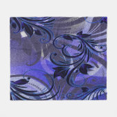 Paarse Passie Fleece Deken (Voorkant (Horizontaal))
