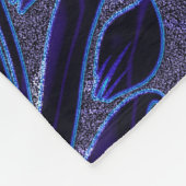 Paarse Passie Fleece Deken (Hoek)