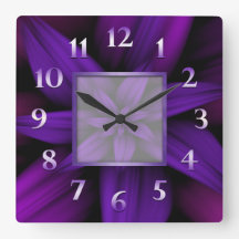 Paarse Passie Floral Geometric