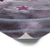 Paarse Passie Gothische Sprookjesfee Poster (Hoek)