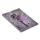 Paarse Passie Gotische Fairy Fantasy Art Notitiebo Notitieboek (Rechterzijde)