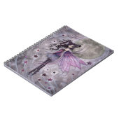 Paarse Passie Gotische Fairy Fantasy Art Notitiebo Notitieboek (Linkerzijde)