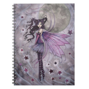 Paarse Passie Gotische Fairy Fantasy Art Notitiebo Notitieboek
