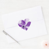 Paarse Passie Hart Sticker (Envelop)