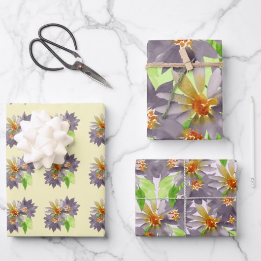 Paarse Passie Inpakpapier Vel (Voorkant)