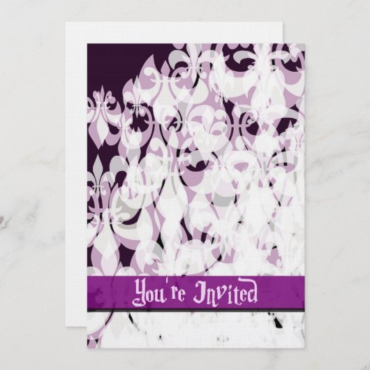 Paarse Passie Kaart (Voorkant / Achterkant)