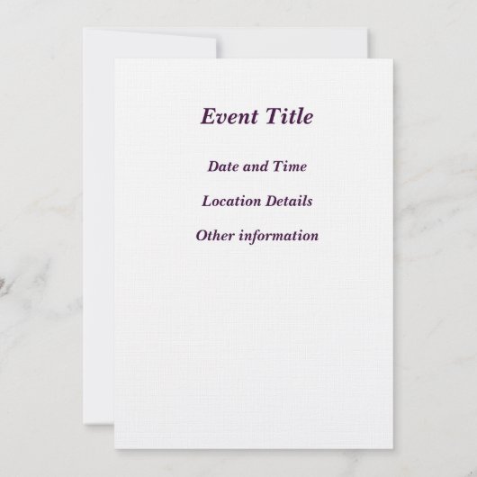 Paarse Passie Kaart (Achterkant)