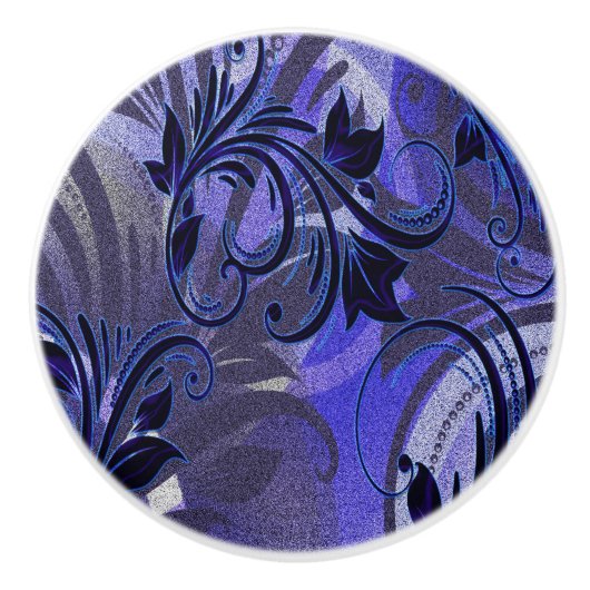 Paarse Passie Keramische Knop (Voorkant)