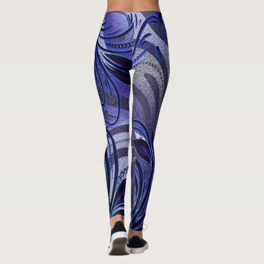 Paarse Passie Leggings (Achterkant)