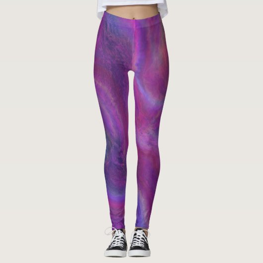 Paarse Passie Leggings (Voorkant)