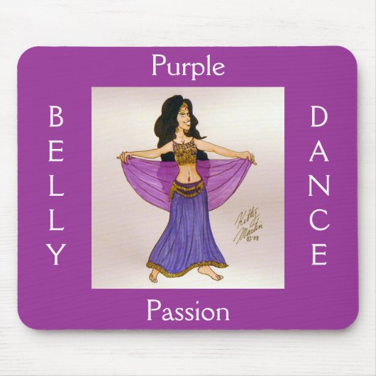 Paarse Passie Muismat (Voorkant)