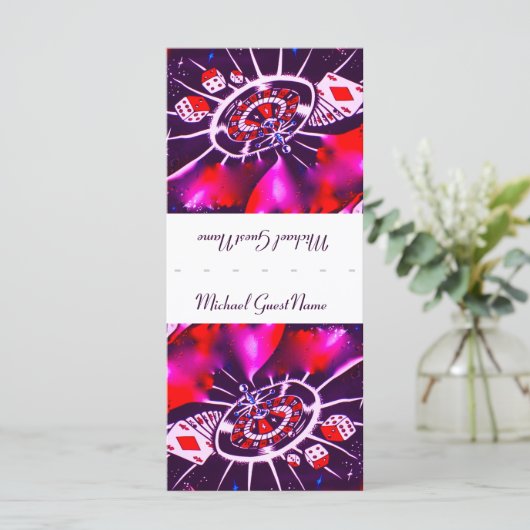 Paarse Passie Naam Plaatsen (Staand voorkant)