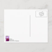 Paarse Passie Orchidee Dankkaart Briefkaart (Achterkant)