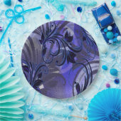 Paarse Passie Papieren Bordje (Feest)