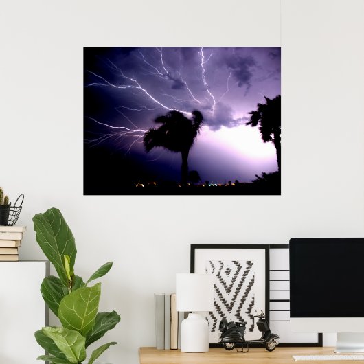 Paarse Passie Poster (Thuiskantoor)