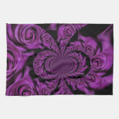 Paarse passie: Royal Romance Rozen Gepersonaliseer Theedoek (Horizontaal)