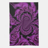 Paarse passie: Royal Romance Rozen Gepersonaliseer Theedoek (Verticaal)