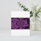 Paarse passie: Rozen van de Royal Romance Feestdagenkaart (Staand voorkant)