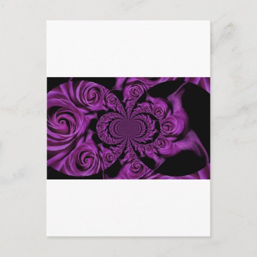 Paarse passie: Rozen van de Royal Romance Feestdagenkaart (Voorkant)