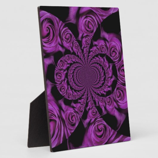Paarse passie: Rozen van de Royal Romance Fotoplaat (Zijkant)