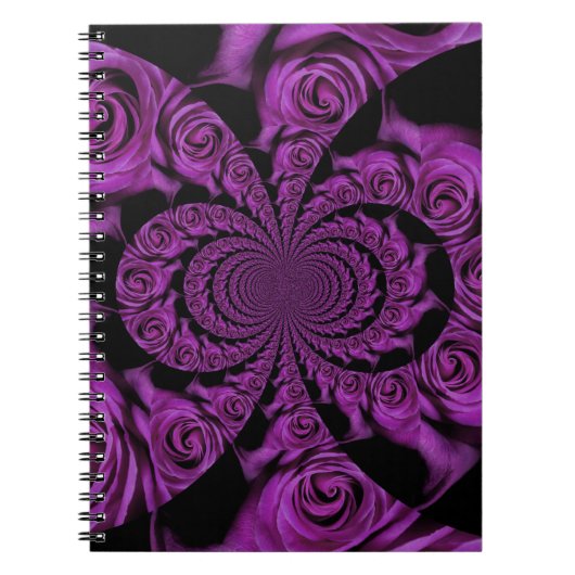 Paarse passie: Rozen van de Royal Romance Notitieboek (Voorkant)