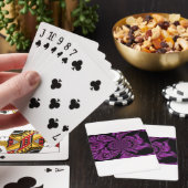 Paarse passie: Rozen van de Royal Romance Pokerkaarten (Insitu)