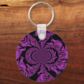Paarse passie: Rozen van de Royal Romance Sleutelhanger (Voorkant)