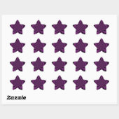 Paarse passie: Rozen van de Royal Romance Ster Sticker (Vel)