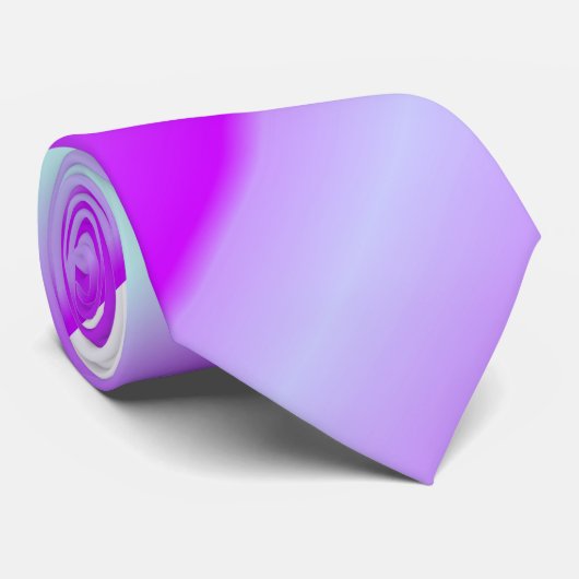 Paarse passie Striped Stropdas (Opgerold)