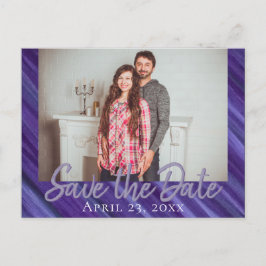 Paarse Passie | Violet Lavender Plum Brusbec Aankondigingskaart