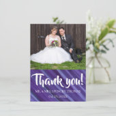 Paarse Passie | Violet Lavender Plum Brusbec Bedankkaart (Staand voorkant)