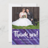 Paarse Passie | Violet Lavender Plum Brusbec Bedankkaart (Voorkant)