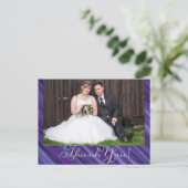 Paarse Passie | Violet Lavender Plum Brusbec Briefkaart (Staand voorkant)