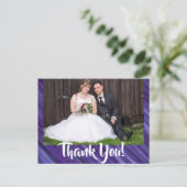 Paarse Passie | Violet Lavender Plum Brusbec Briefkaart (Staand voorkant)